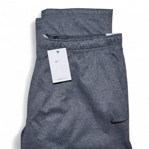 Nike Men's Size 4XL Therma-Fit Sweatpants Charcoal Heather Grey Athleticwear NWT - Picture 8 of 8